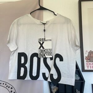 BOSS cropped shirt